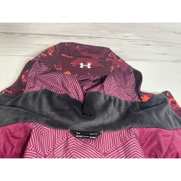 UNDER ARMOUR ColdGear Infrared Powerline Insulated LARGE Women Ski Jacket Coat - Picture 10 of 16